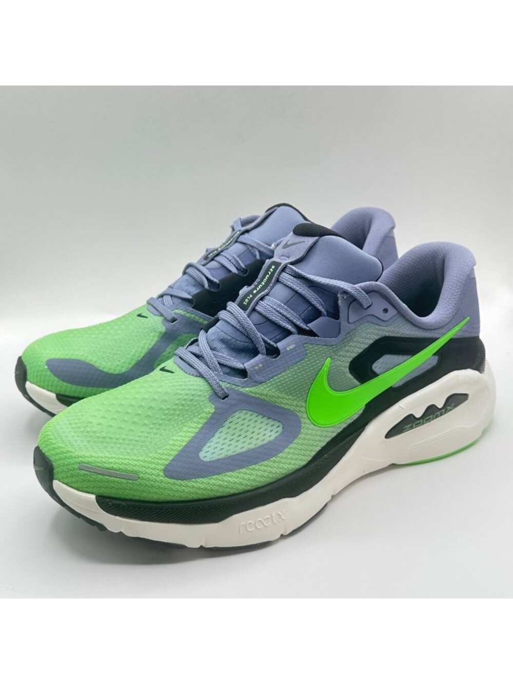 Men's Nike Air Zoom Structure Plus Running Size 11.5 Purple Green HQ3048-501 NEW